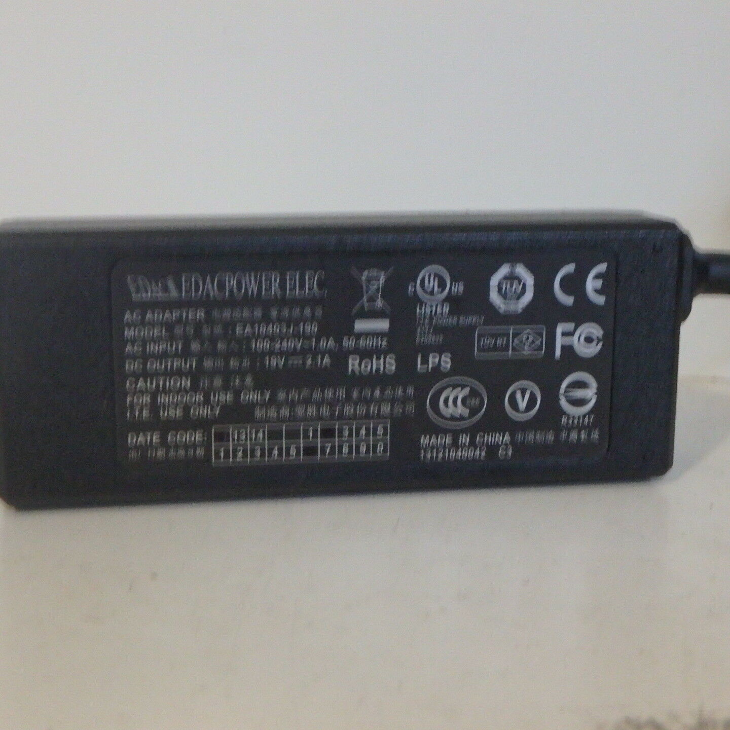 New EDAC EA10403J-190 AC/DC ADAPTER 19V 2.1A EA10403J-1 POWER SUPPLY